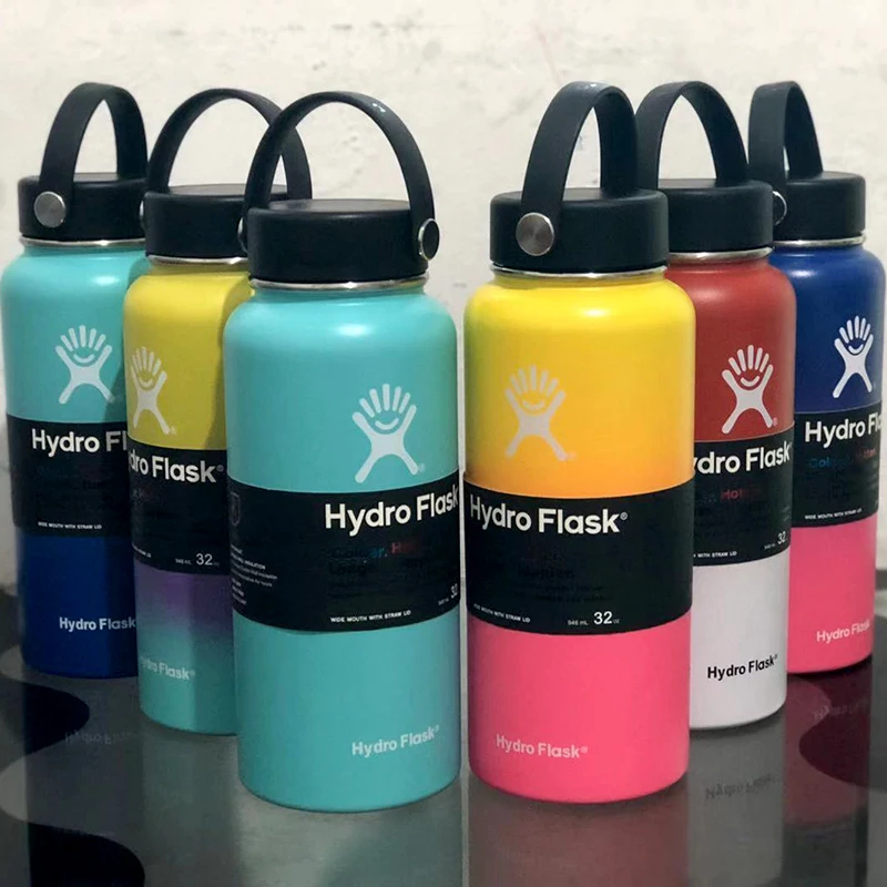 Tanie Hydroflask butelka woda mróz 32 uncja Hidro Flask Lilac 40 uncja Hyrdoflask 18 uncja Dropshipping prezent na boże narodzenie