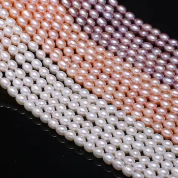 

Natural freshwater pearl beads Pink / White / purple (AAA) large Measly DIY for making necklaces bracelets 36CM Sold in packs