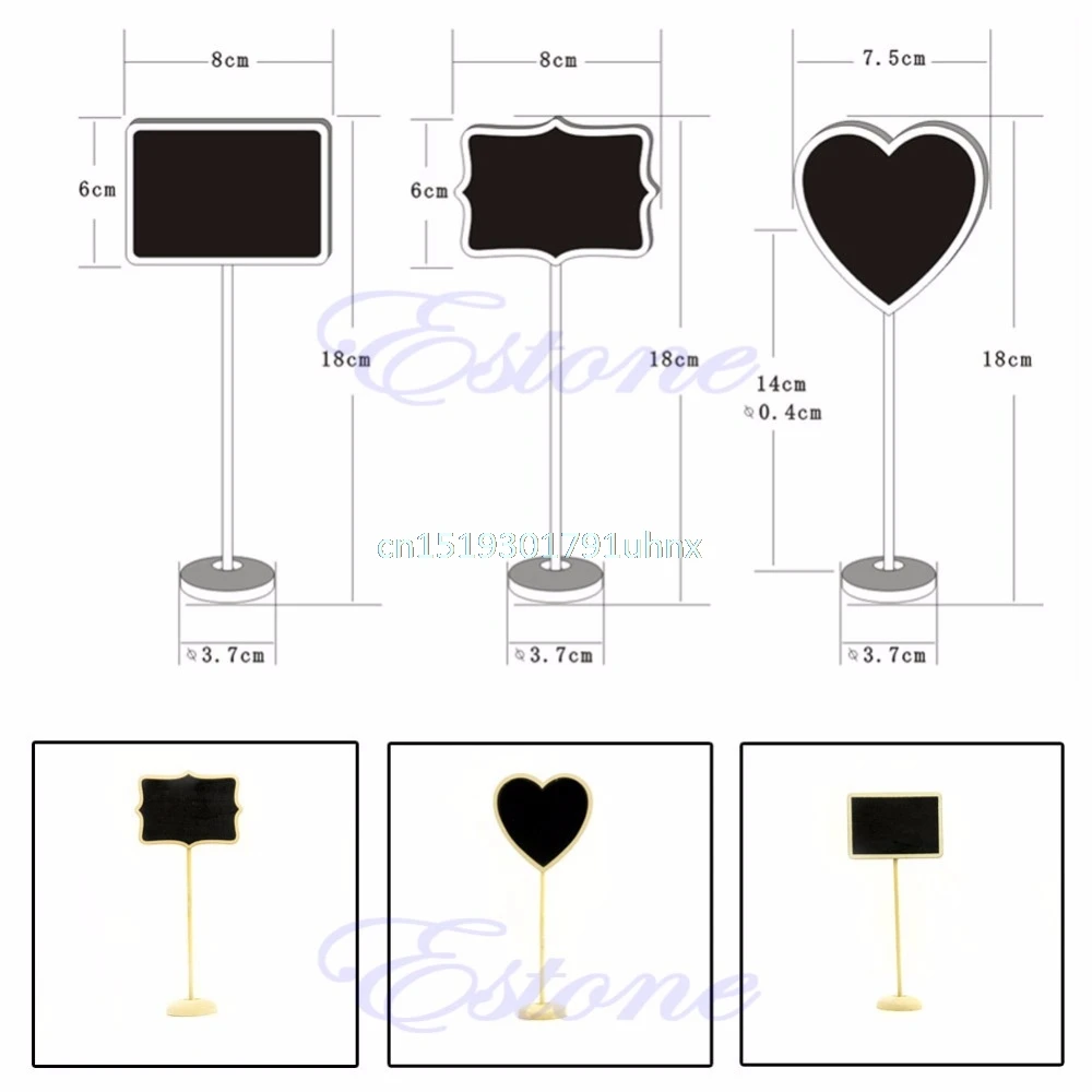 

New Party Holder Mini Wooden Blackboard Chalkboard home & office use Wooden Message Label