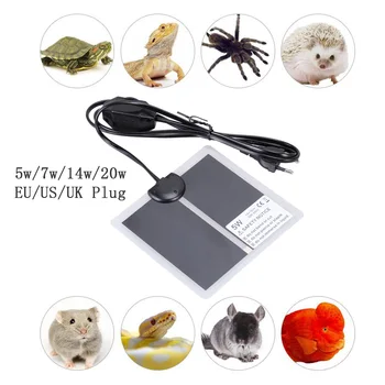 

5W 7W 14W 20W 28W Reptile Heat Mat Reptile Heating Pad Mats Adjustable Temperature Reptile Tank Warmer Mat Turtle Lizard Snake