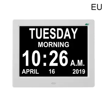 

2020 New 8Inch IPS Digital Clock Calendar with Date Day Reminder for Elderly and Children