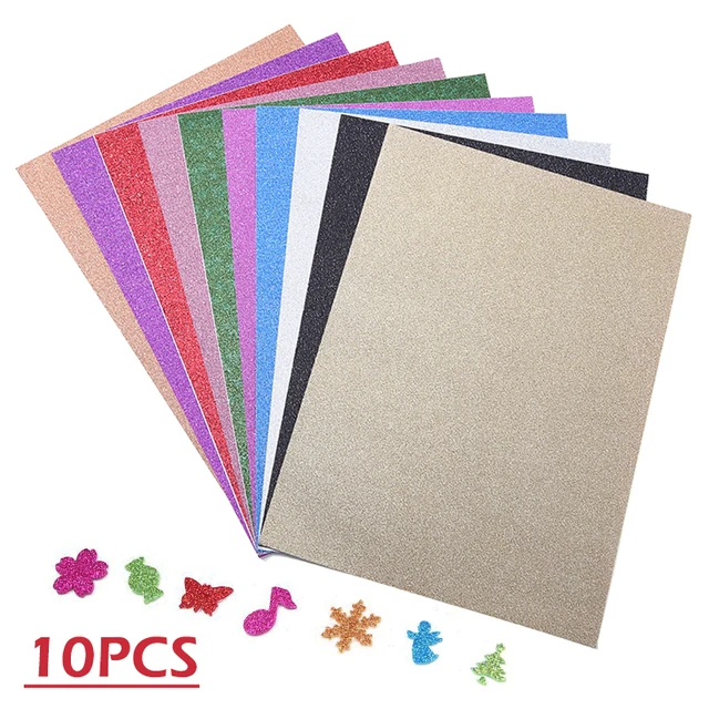 jojofuny 20 Folhas A4 Papel Glitter Suprimentos Para Scrapbooking Decoração  Da Mão Presentes Feitos À Mão Papel Crafting Scrapbooking Papel Craft