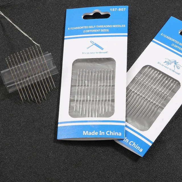 Blind Stainless Steel Needle Darning Hand Sewing Side Open