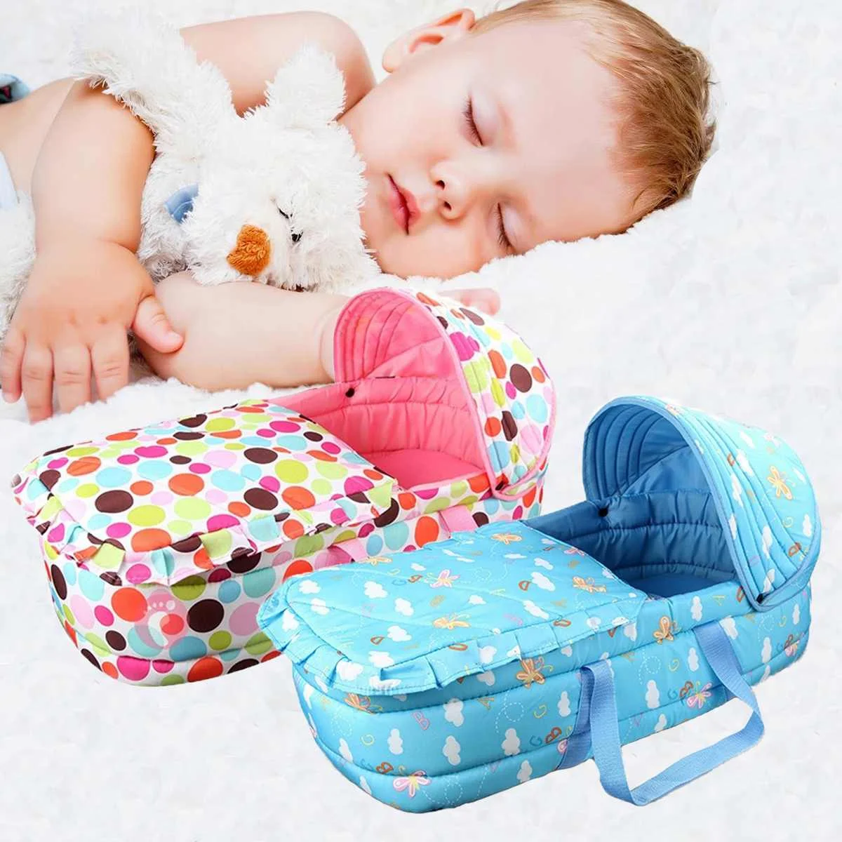 Baby Kids New Infant Co Sleeping Cribs & Cradles Bedside Cribs Moses