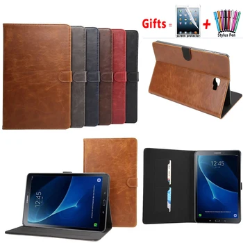 

Luxury high quality Leather case For Samsung Tab A a6 10.1" Cover for Samsung Galaxy Tab A 10.1 T580 T585 T580N Stand smart Case