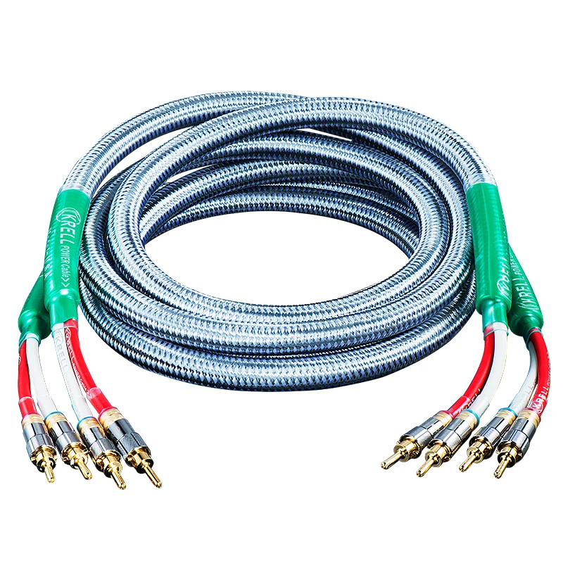 Krell Hifi Speaker Cable Banana Plug Audio Line Audiophile OFC Silver Krell Amplifier Cable