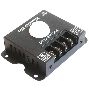 

Dc 12V-24V 30A Pir Sensor Switch Human Body Infrared Motion Sensor Dimmer Controller for 5050 3528 Led Strip Light