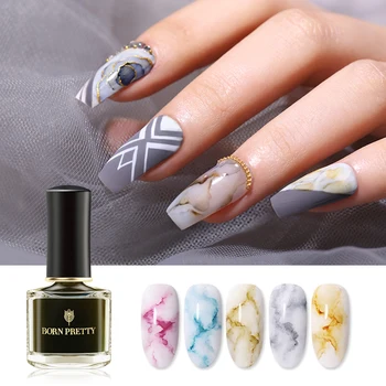 

BORN PRETTY 6ml Watercolor Ink Nail Polish Gel Smoke Effect Marble Nail Art Gradient Women DIY Beauty Tools