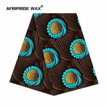 

African ankara print fabric wholesale 100% good cotton real wax brocade fabric for clothing one pattern 4 colors A18F0347