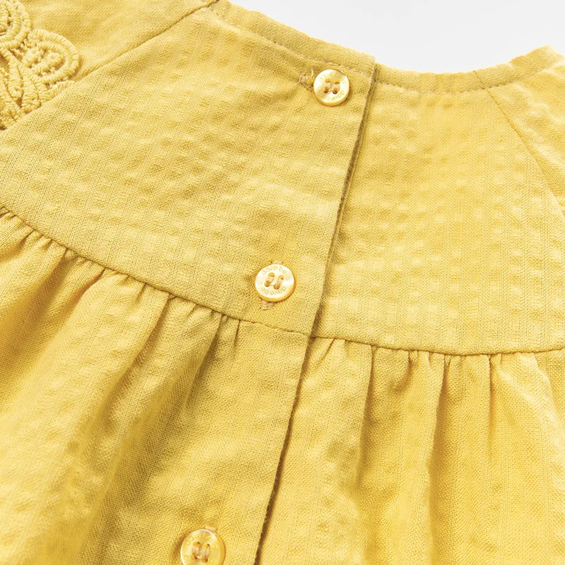 Dave bella/DBM12838; милые весенние драпированные рубашки для маленьких девочек; топы для малышей; детская одежда высокого качества