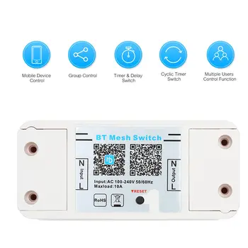 

Bluetooth Mesh Switch Smart Electric Appliance Switch Remote Control Smart Home Remote Control Remote Switch On/Off
