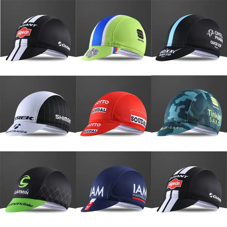 

Adult Cycling Cap Breathable Anti Sweat Quick Dry Elastic Bicycle Riding Hats Random Color