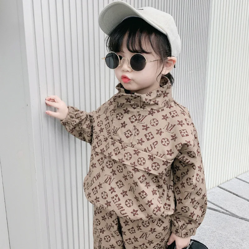 

2020 Spring New Style 1-6-Year-Old Girls Fashion Cute Versatile Sweet Casual Long-sleeved Suit