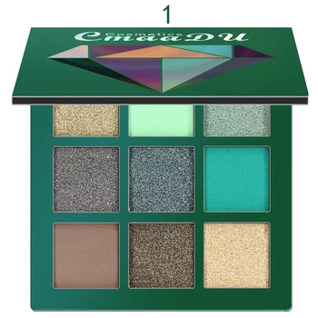 

Hot sale 9 Colors Glitter Eyeshadow Palette Matte Highly Pigmented Eye Shadow Cosmetic Shadow Supplies