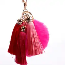 Креативный ручной работы, стиль, кисточка, шарик для волос, брелок, женская модная сумка, автомобильный подвесной орнамент, весь