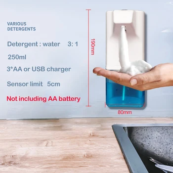 

Wetips Automatic Dispenser Elbow Soap Pump Dispenser Foam Seifenspender Automatisch Hand Sanitizer Foaming Soap Dispenser
