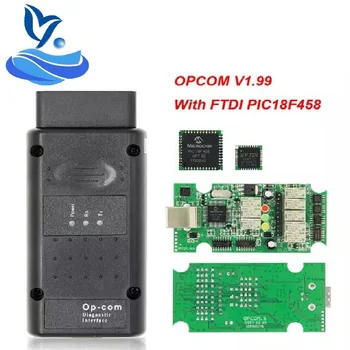 

Opcom V1.99 FTDI PIC18F458 OBD2 Scanner For Opel op com 1.99 OP-COM OBD 2 OBD2 Car Auto Diagnostic Scanner Tool CAN- BUS