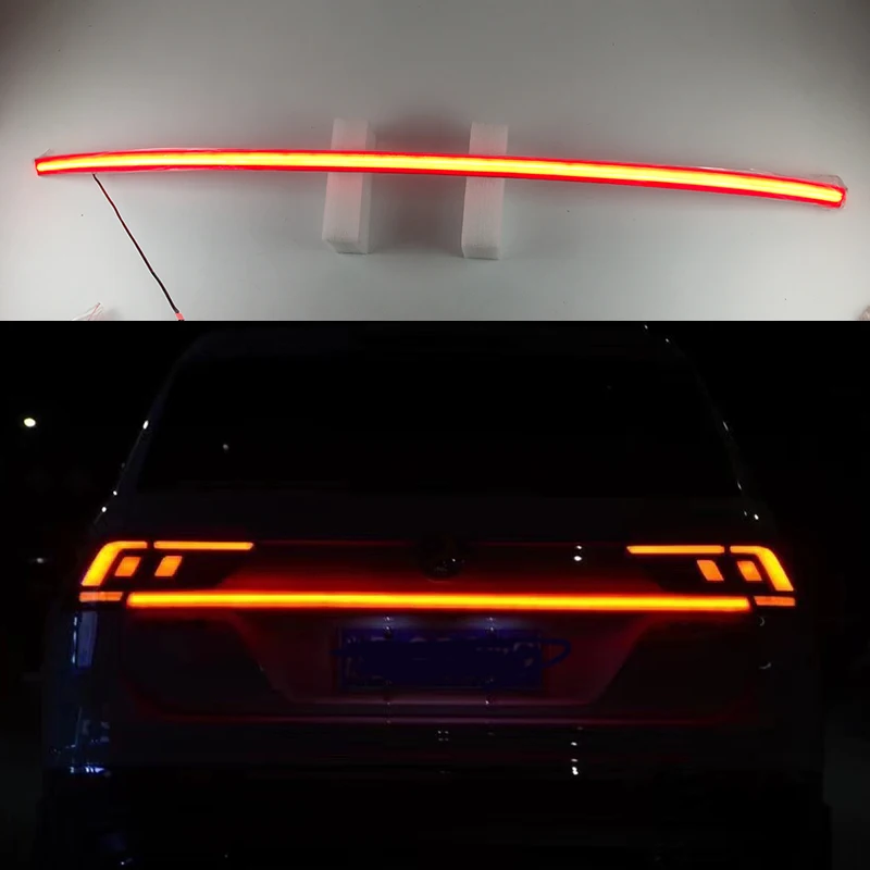 For VW Tiguan 2017 2021 width light Led Through tail light Through