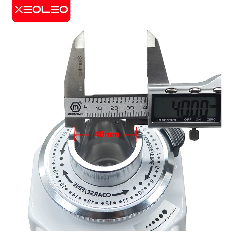XEOLEO Electric Coffee Grinder 60mm Flat Burr Adjustment Electric Espresso Coffee Bean Grinding Touch Panel Miller Machine 5