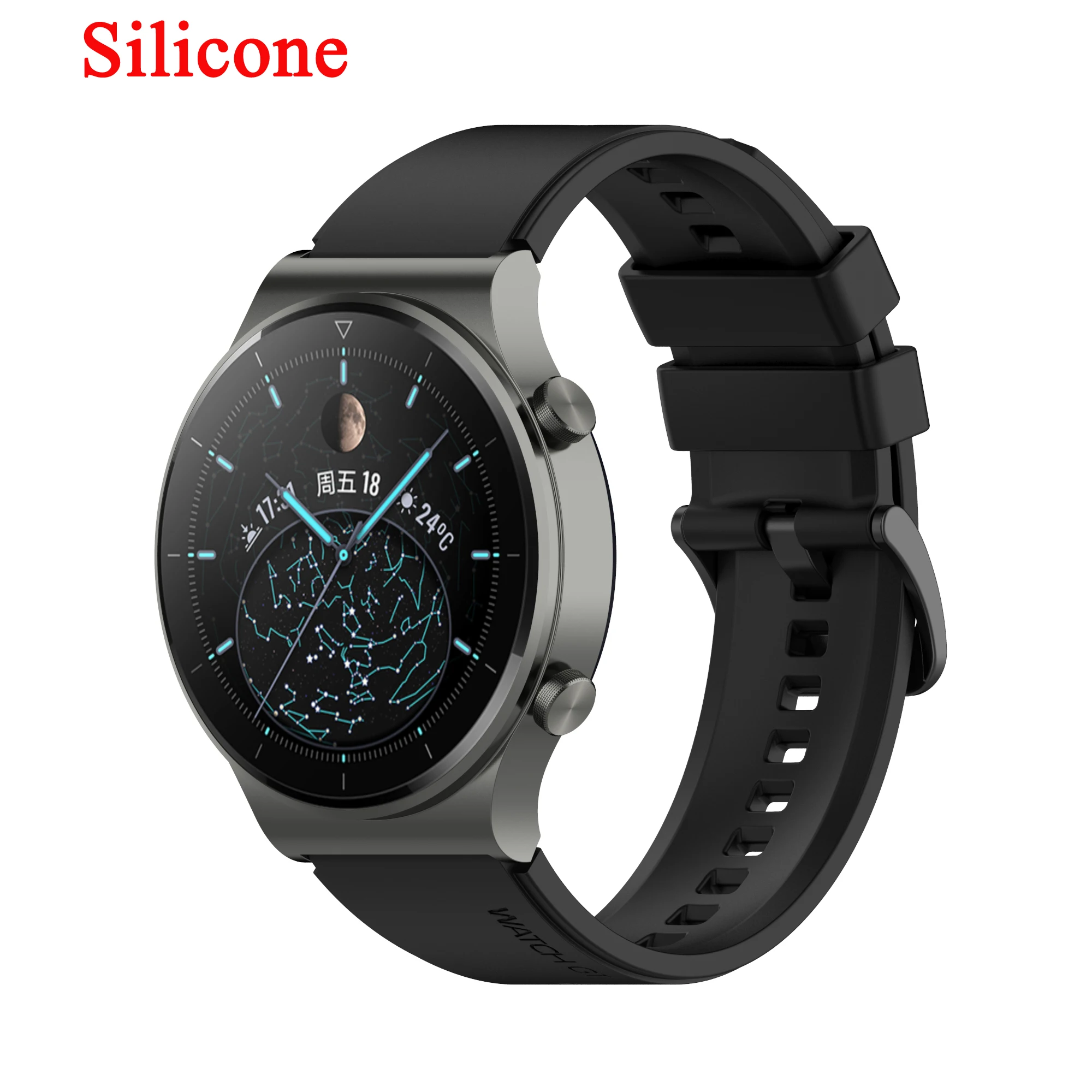 Premium 22mm Leather Strap Band - Sport Edition Original Watchband Replacement Bracelet Correa