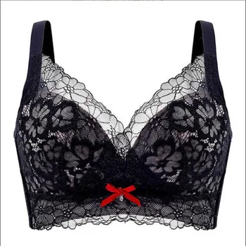 

2020 summer Ultra-thin sexy lace bra lingerie Adjustable bra for gathering breasts Deep V women's push up bra dropshipping