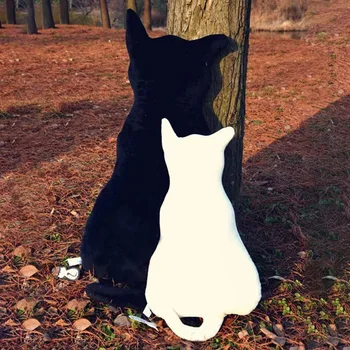 

Cats Back Shadow Cushion Soft Plush Toy Sofa Seat Cushion Birthday Gift MYDING