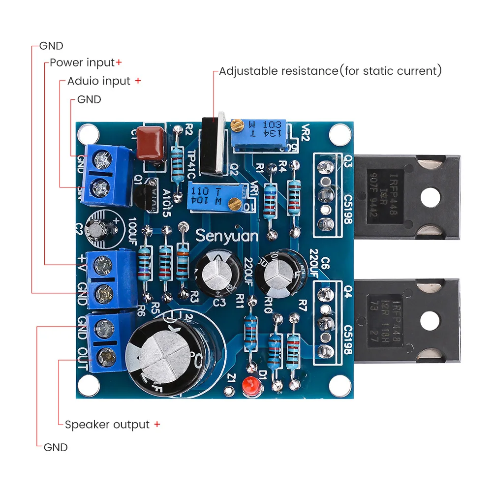 AIYIMA 1Pair 1969M FET Bile Power Amplifier Board 25W+25W 1969 IRFP448 Tube Amplifier Home Sound Theater DIY Super 1875 3886 AMP