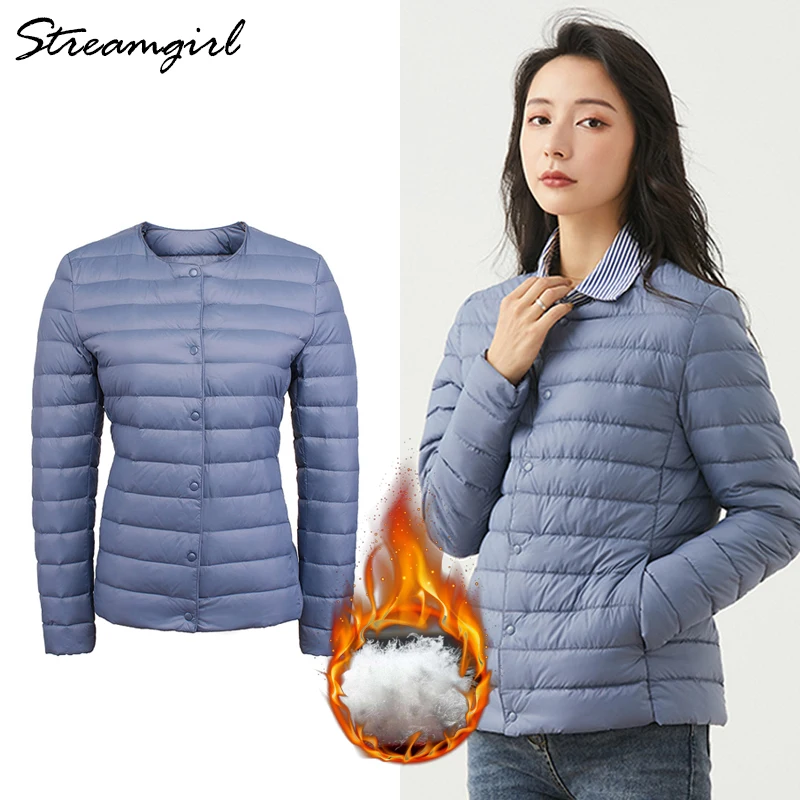 

Streamgirl Lightweight Down Coat Winter Jacket Women 2022 Warm Short Slim Ultra Light Down Jacket Women Winter Coats And Jackets