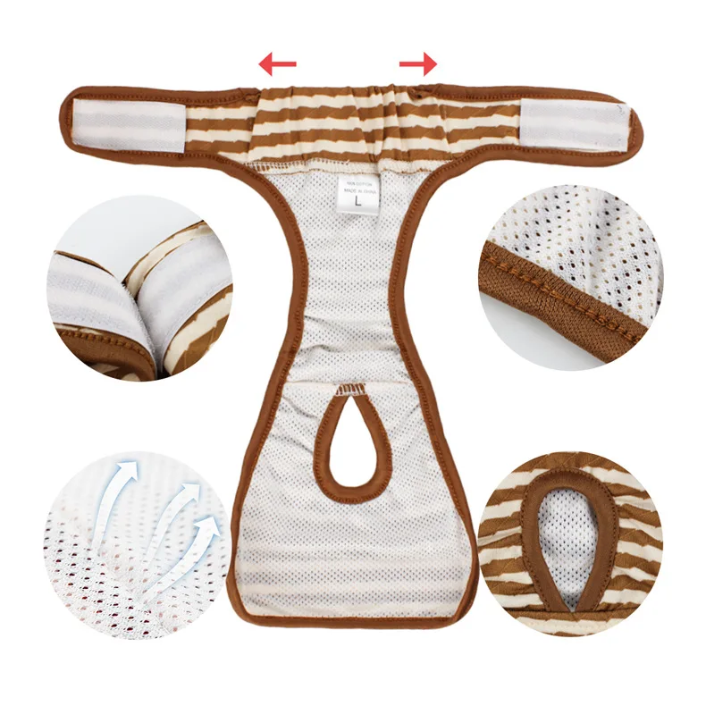 Dog Diapers Pet Diapers Dog Nappies Dog Shorts Female Dog Shorts Panties Menstruation Underwear Briefs Jumpsuit Pet Physiological Pant Diaper Sanitary Washable