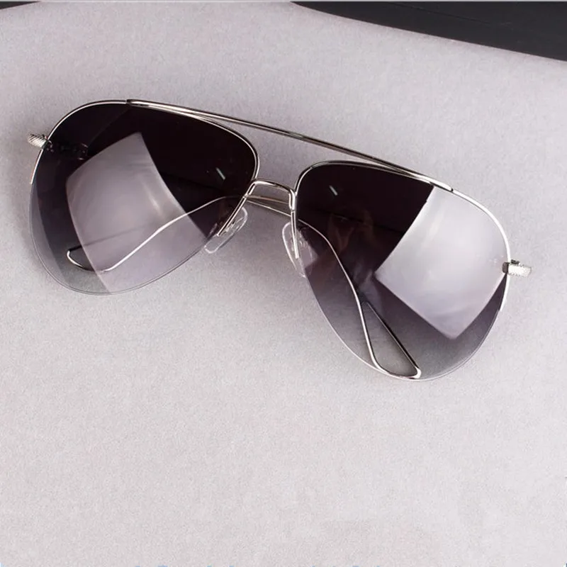 

Hot Selling Retro Cool Sun Glasses Air Jerk I Half-frame Men Driving Sunglasses Women's Fashion Big Face Glasses