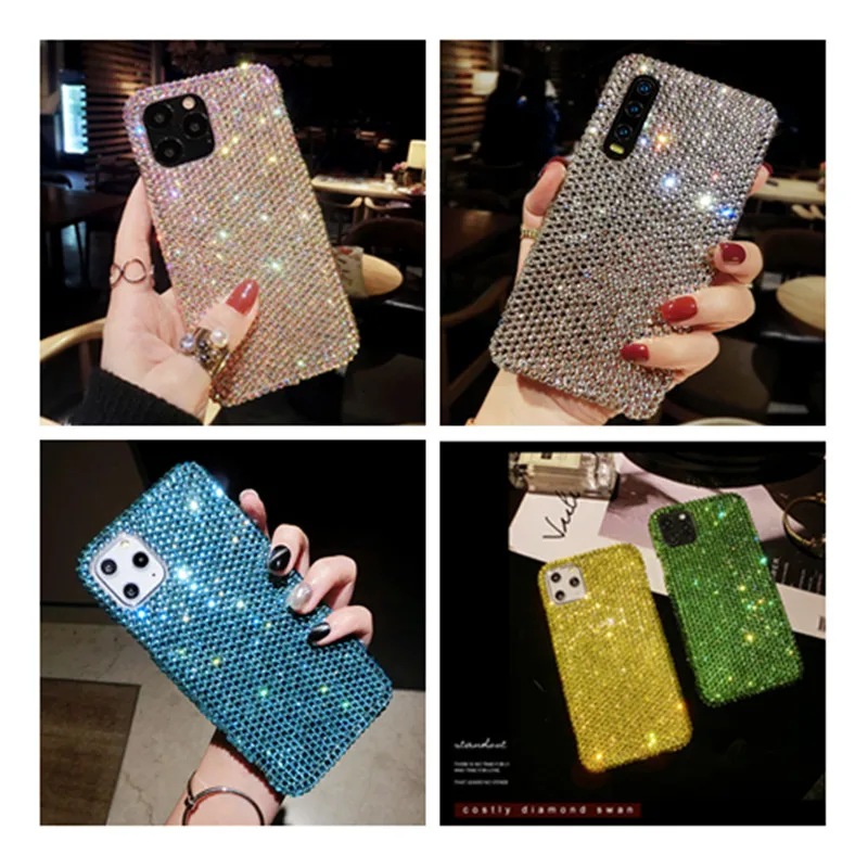 

Bling Glitter Woman Case For Samsung Galaxy A8 A6 Plus A9 A7 A5 2018 A3 J4 J6 J8 J7 J5 J3 S7 S6 Edge Plus S5 Full Diamond Cover
