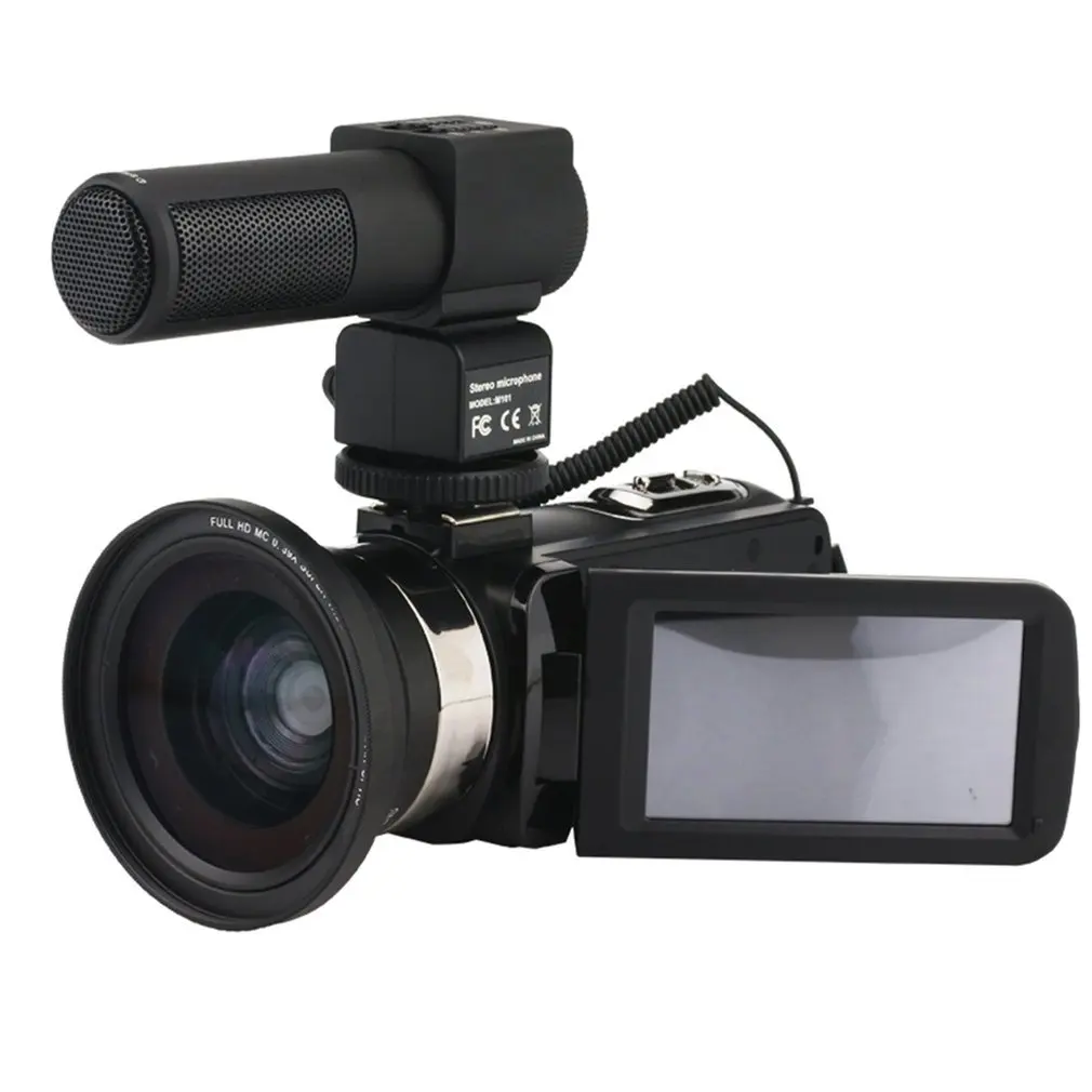 Offer Price of  3.0 LCD 24.0MP 18x Camcorder Camera Full HD 1080p Video Camera Digital Zoom 270 Rotation Screen Sup