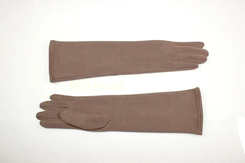 2018 Новый 38 см длинные вязаные рукавицы из хлопка перчатки и высокие эластичные рукава для весенний и осенний сохранение тепла