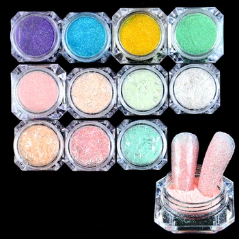 

Nail Mirror Powder Nails Art Glittering Pigment powder Polish Metallic Manicuring Powder Dust Nails Decorations