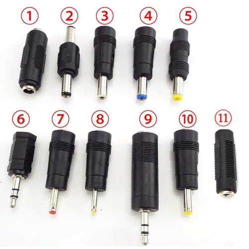 DC 어댑터 커넥터 m/m f/m 6.5mm 5.5X 2.1mm 2.5mm 3.5mm 1.35mm PC 여성 남성 여성 태블릿 전원 어댑터 잭 플러그 4