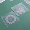 10pcs/set 12x12cm Transparent Plastic Storage Bags For Small Stamps And Dies Organizer Bags Cardstock Crafts Storage Envelopes 5