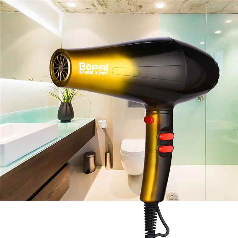 High Power 4000W Professional Hair Dryers For Hairdresser Barber Salon Negative Ion Ionic Blow Dryer Fast Styling Hair Blower
