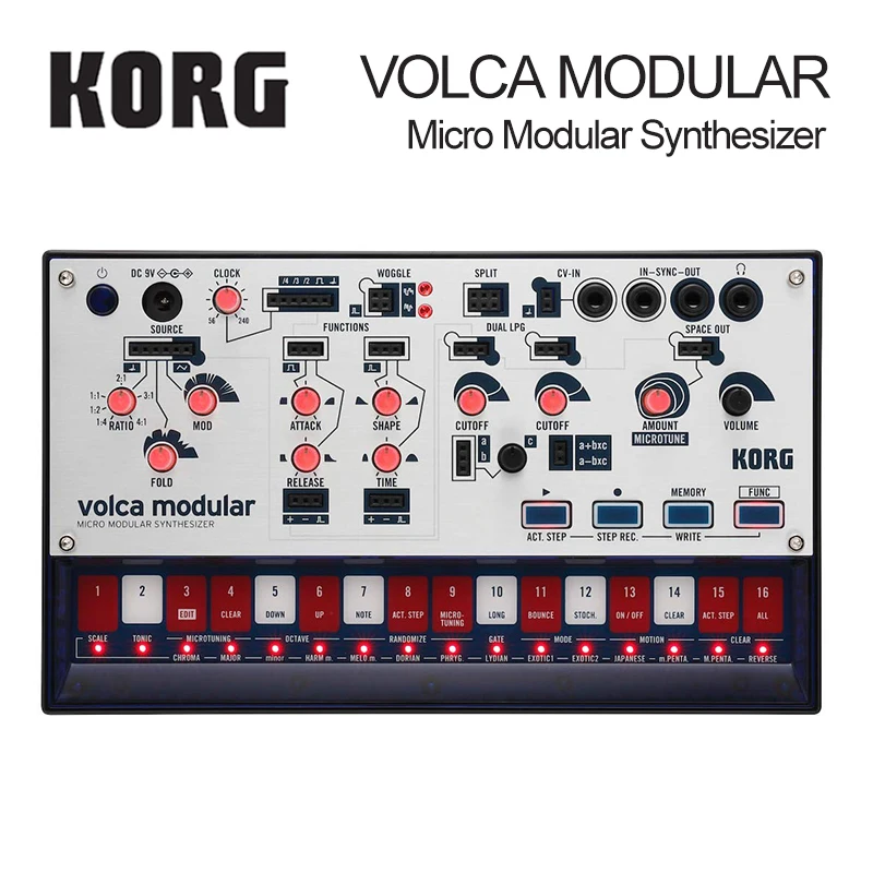 Модульный полумодульный синтезатор с секвенсором Korg Volca | Спорт и развлечения