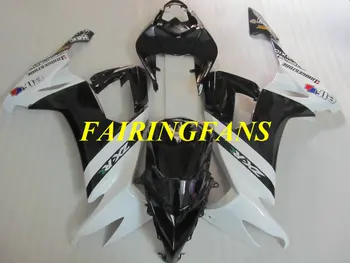 

Injection mold Fairing Body kit for KAWASAKI Ninja ZX10R 08 09 10 ZX 10R 2008 2009 2010 White black Fairings bodywork+gifts KU23
