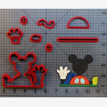 

Cartoon mickey cookie cutter kitchen baking supplies cake icing decoration tools set all kinds of patterns 3D custom seal