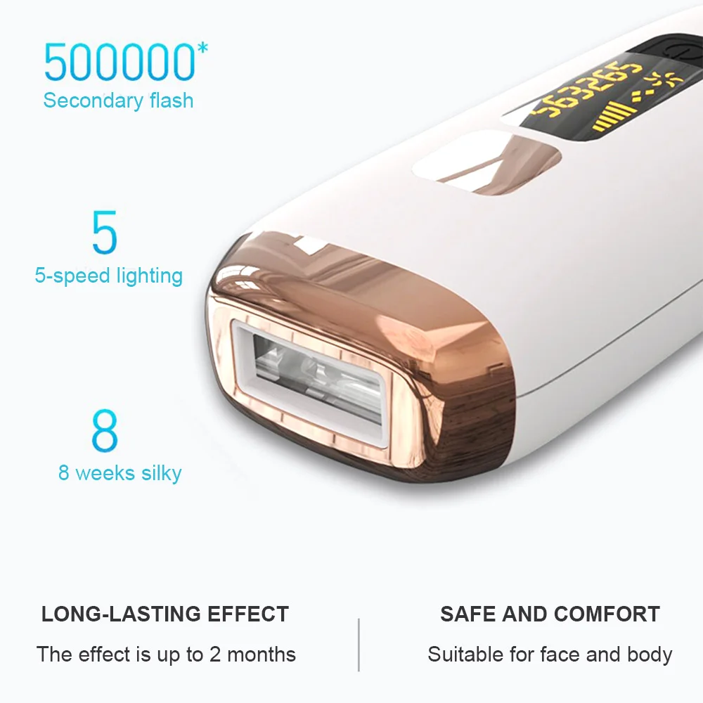 Ceny 3 w 1 depilator laserowy ipl permanentny LCD urządzenie do usuwania włosów odmładzanie trądzik urządzenie do depilacji 500000 błyski Depilador