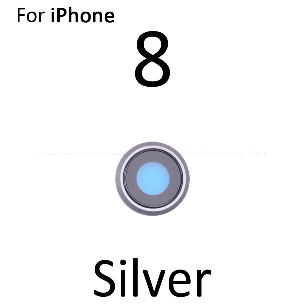 Новое заднее стекло объектива камеры кольцо Крышка для iPhone X 7 8 плюс с рамкой держатель запасные части