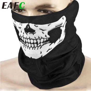 

EAFC 1pcs Motorcycle SKULL Ghost Face Windproof Mask Outdoor Sports Warm Ski Caps Bicycle Bike Balaclavas Scarf Waterproof