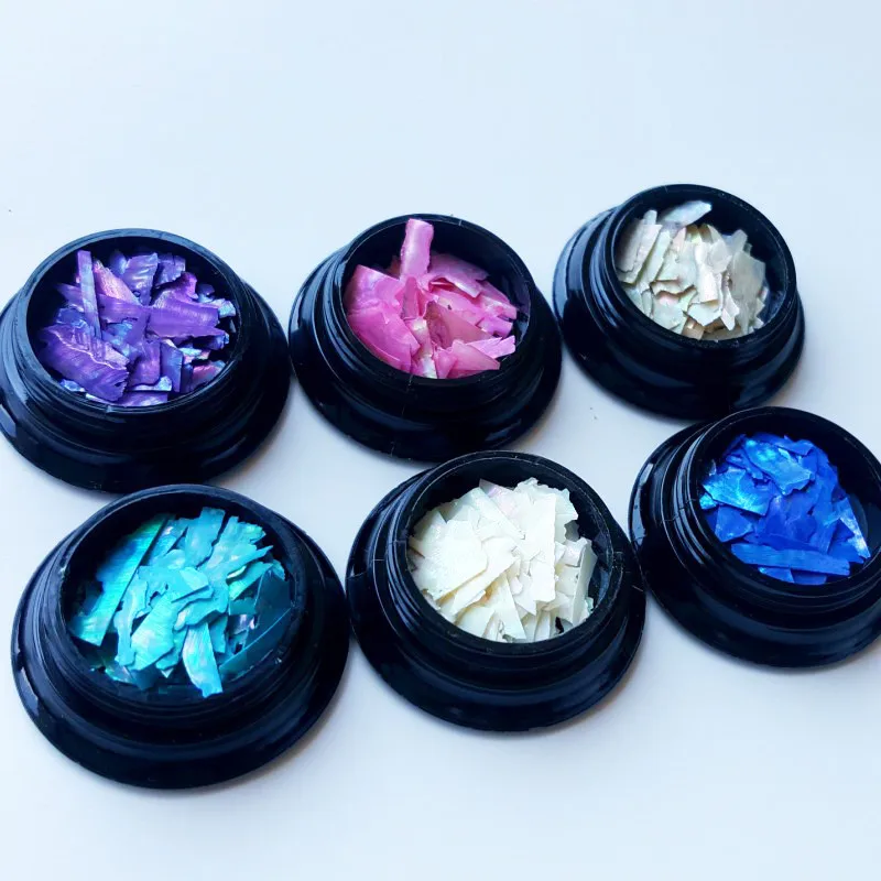 1 коробка стикер для ногтей 3D Glimmer Abalone Shell стикер s великолепный маникюр DIY Дизайн ногтей украшение ноготь маникюрный-разные размеры аксессуары
