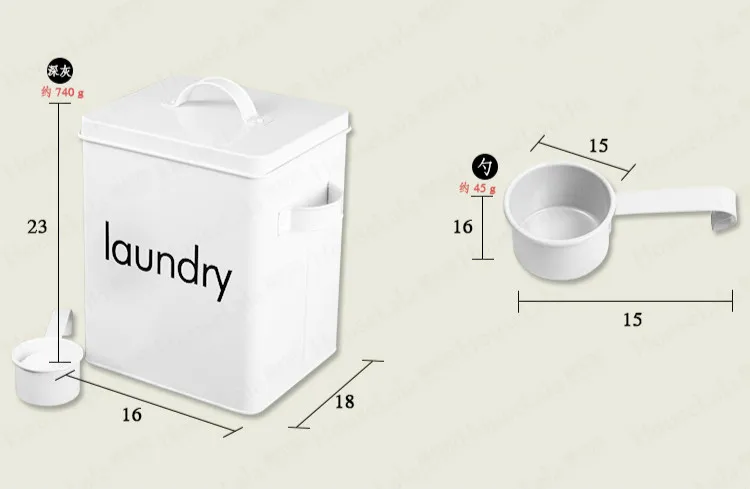 5L simple washing powder bucket storage box kitchen storage box thickening portable insect storage bucket ZP8071552