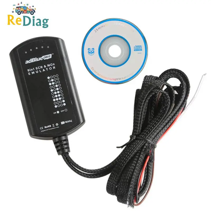 

10Pcs/Lot ADBLUE Emulator 9 in 1 Euro 4 5 Ad-blue Emulation Tool Update of Adblue 7 in 1 8 in 1 OBD2 Scanner For Volvo Truck