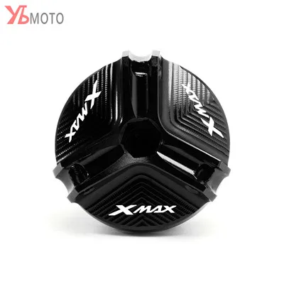 Аксессуары для мотоциклов моторный масляный наполнитель сливная Гайка Крышка крышки сливная гайка для YAMAHA XMAX 250 300 XMAX300 XMAX250 X MAX - Цвет: Black