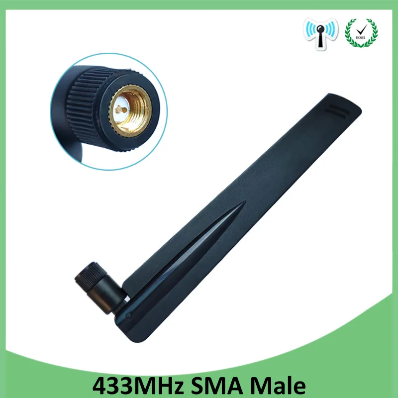 

1pcs 433MHz Antenna 8dbi SMA Male Connector folding 433 mhz antena directional antenne wireless Receiver for Lorawan 433m