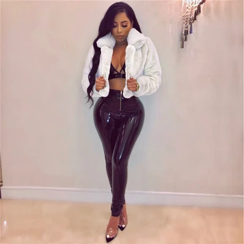 

Women's Winter Coat 2020 New Women Faux Fur Coat Luxury Fluffy Coats Outerwear Female Overcoat Casual Woman Warm Slim Jackets