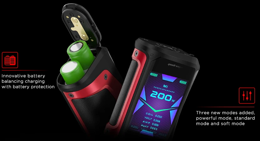 2 шт. Geekvape Aegis X box mod 200 Вт 2,0 как чипсет водонепроницаемый Vape Mod fit Cerberus Танк против ageis соло испаритель